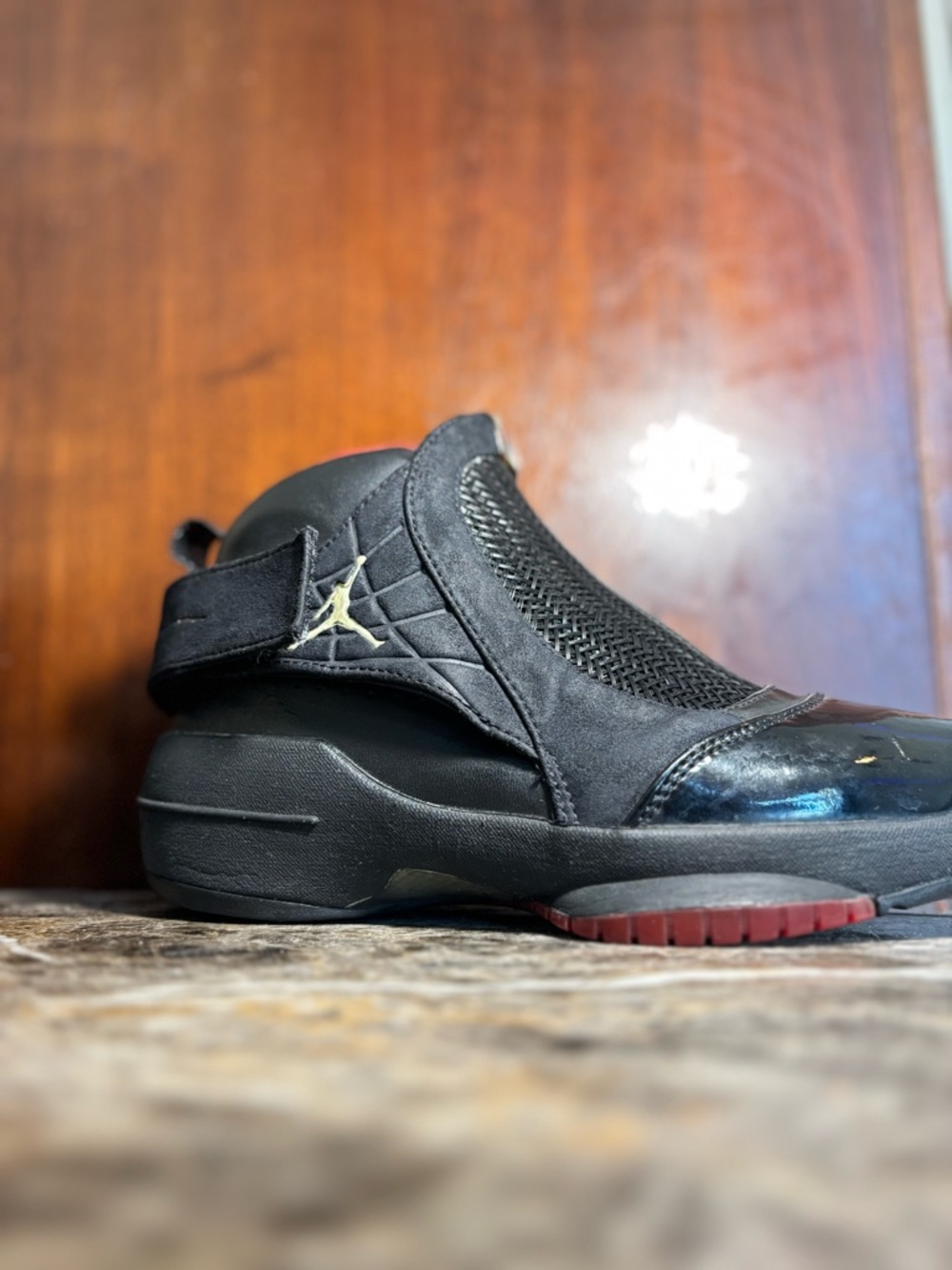 Black and red Air Jordan 19 Retro Countdown Pack